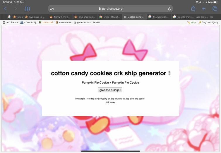 Cookie Clicker in Perchance ― Perchance Generator