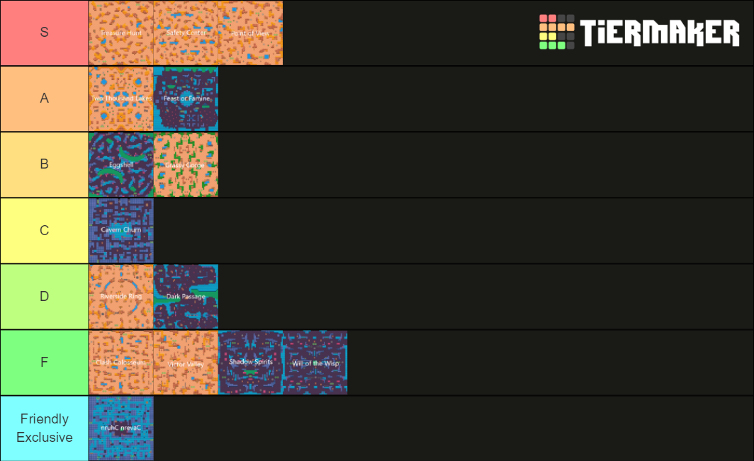 A Tier List On Showdown Maps Fandom