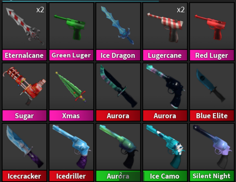 MM2] Trading Elite Set (Red Elite, Blue Elite, Green Elite) :  r/MurderMystery2