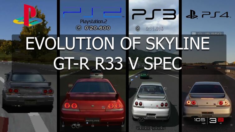 Gran Turismo Evolution of Nissan Skyline R33 GT-R V SPEC
