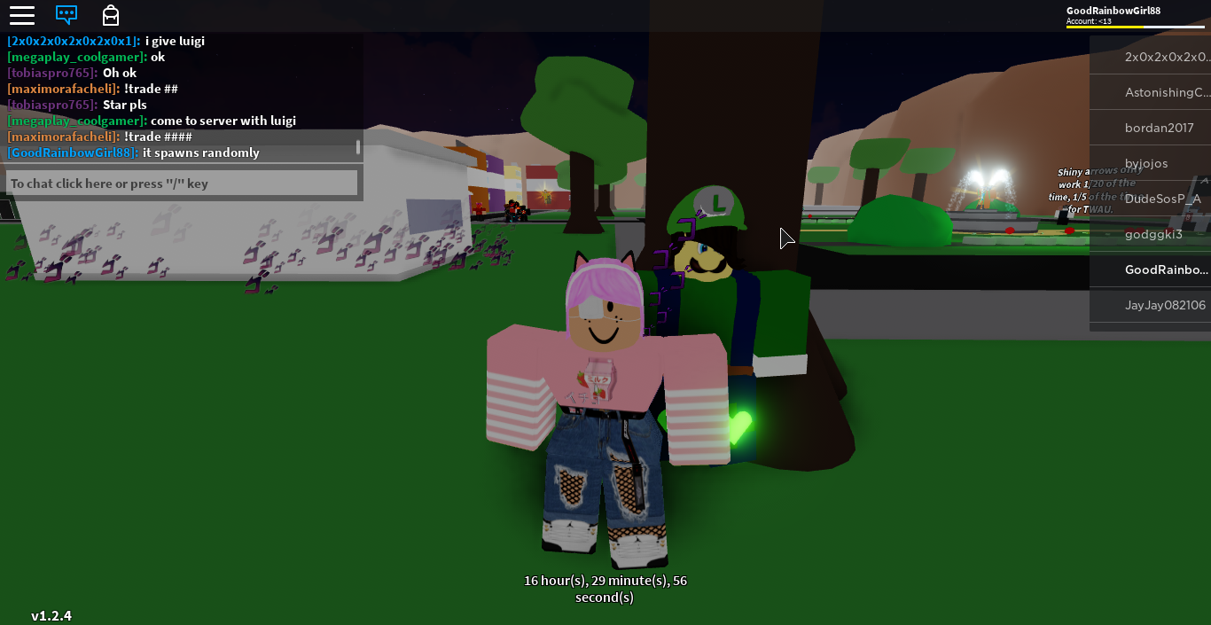 Luigi Fandom - rainbow bg roblox