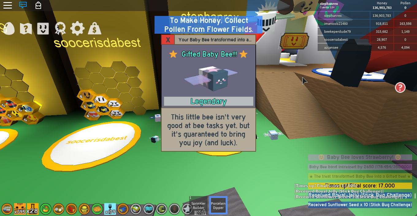 Roblox Bee Swarm Simulator Baby Bee