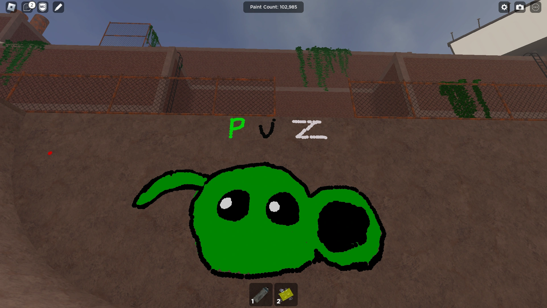 Peashooter in roblox spraypaint! Fandom