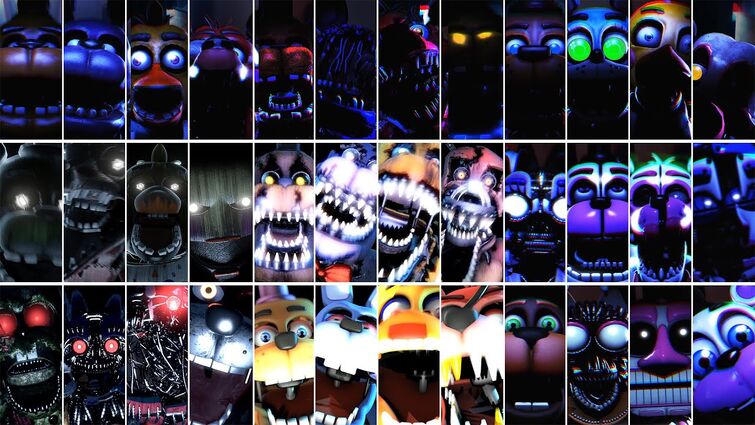 Five Nights at Freddy's 3 Plus - All Jumpscares 