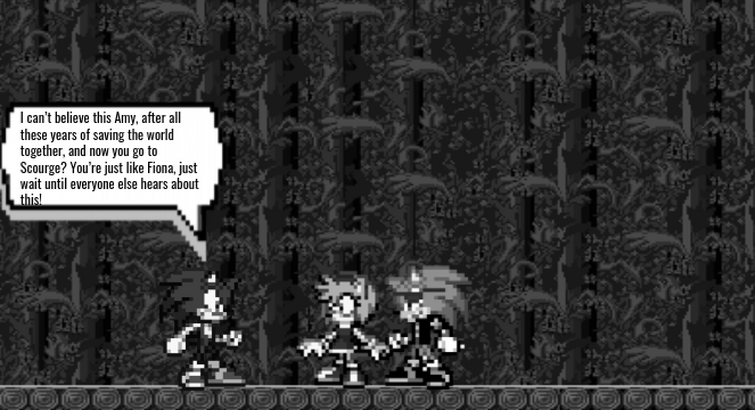 The Colorblindness of Amy Rose sprite comic