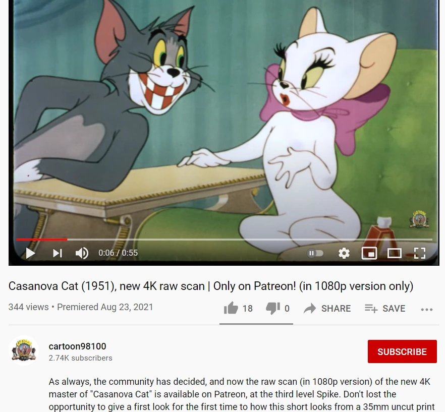 Cartoon98100 has uploaded his T&J scans on Patreon | Fandom