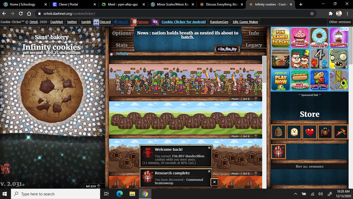 Cookie Clicker cheat : Free cookies and sugar lumps.