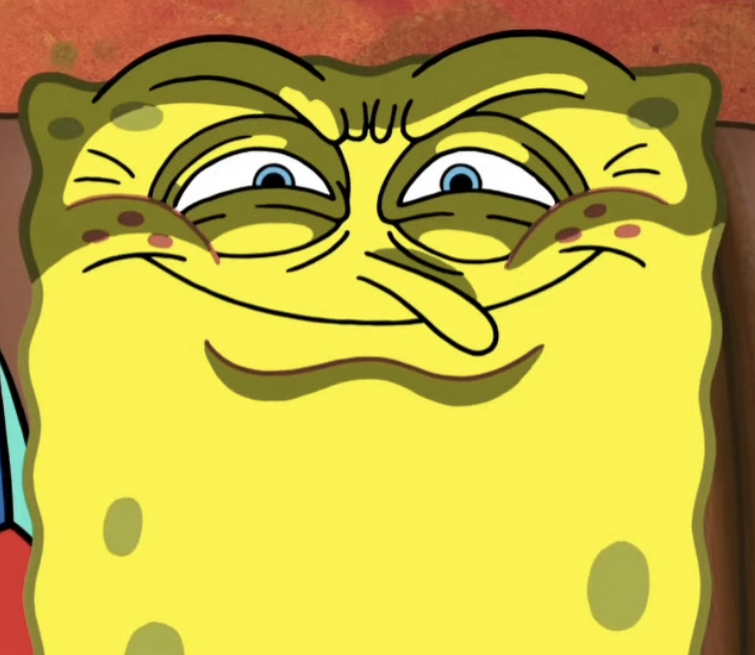 funny meme face spongebob
