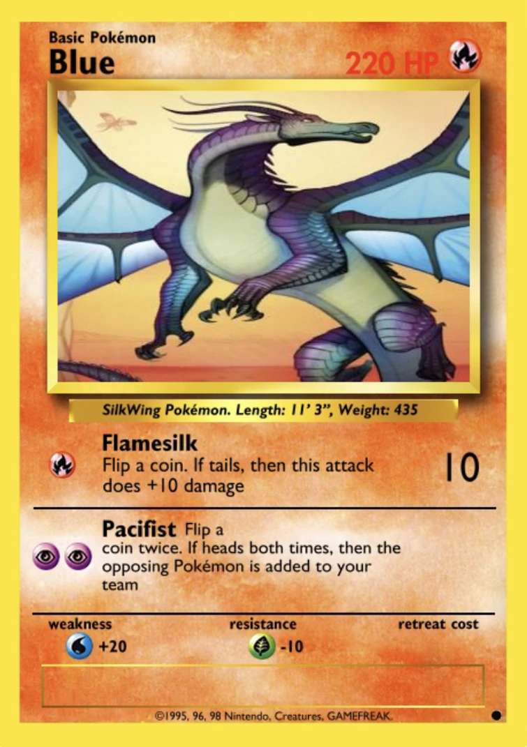 Wings Of Fire Pokemon Cards Printable Cards