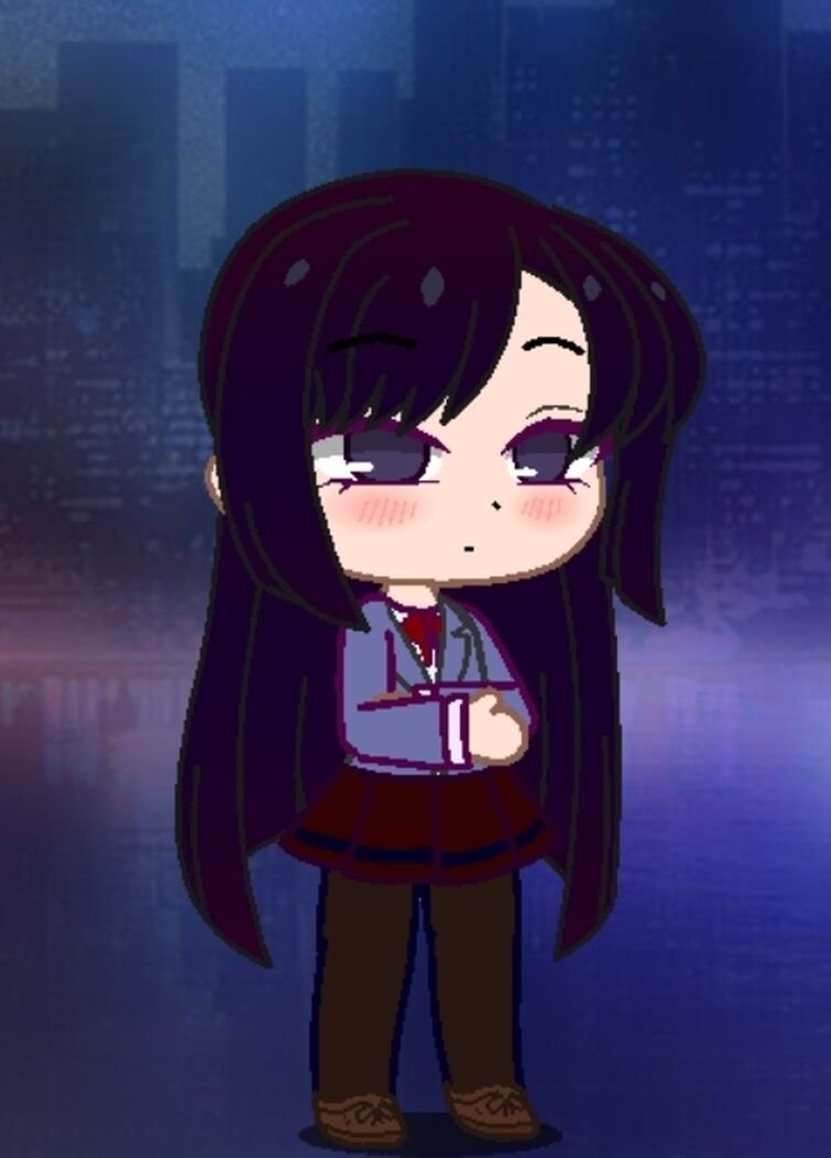 I made Komi-san in Gacha Club! I made two versions of the normal  expression, which one looks better? : r/GachaClub
