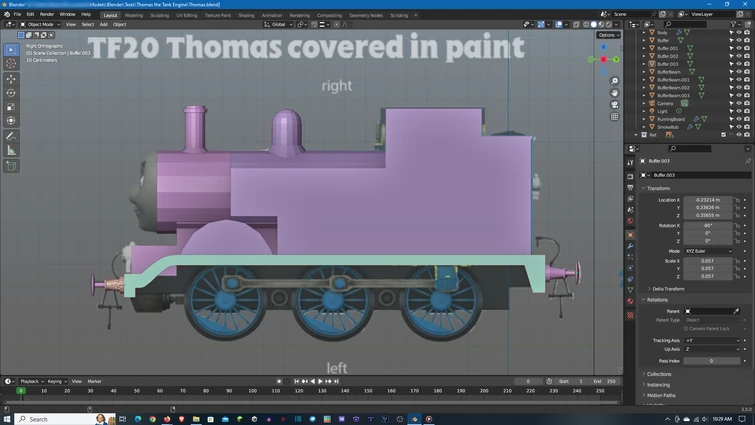 First Attempt at Making Thomas in Blender | Fandom