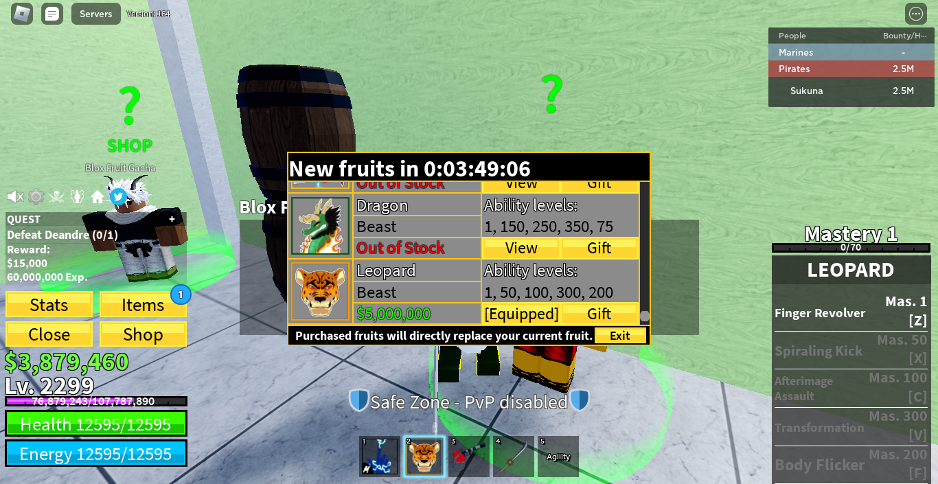 blox fruit stock