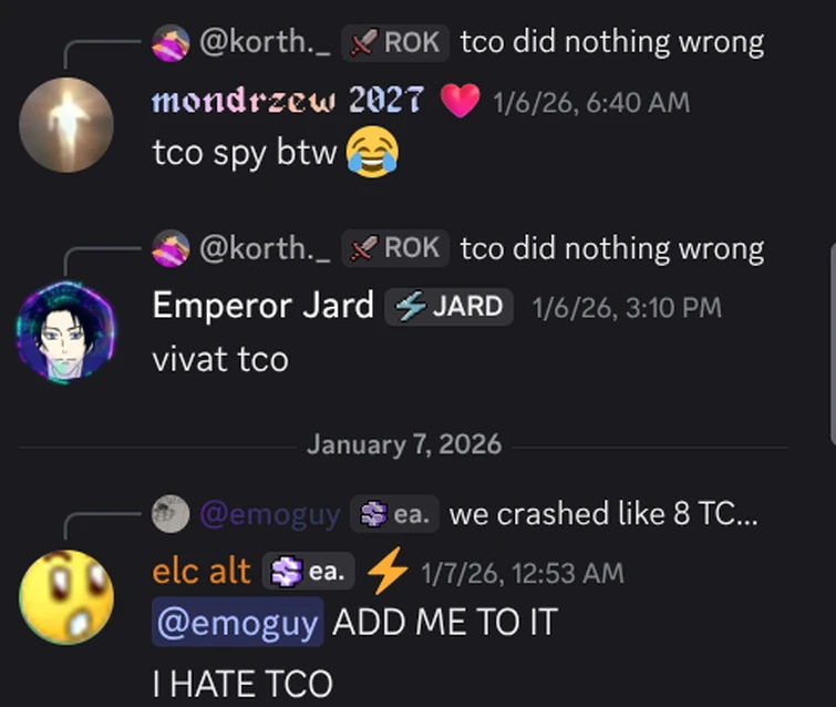 elected admin having a one sided argument with TCO | Fandom