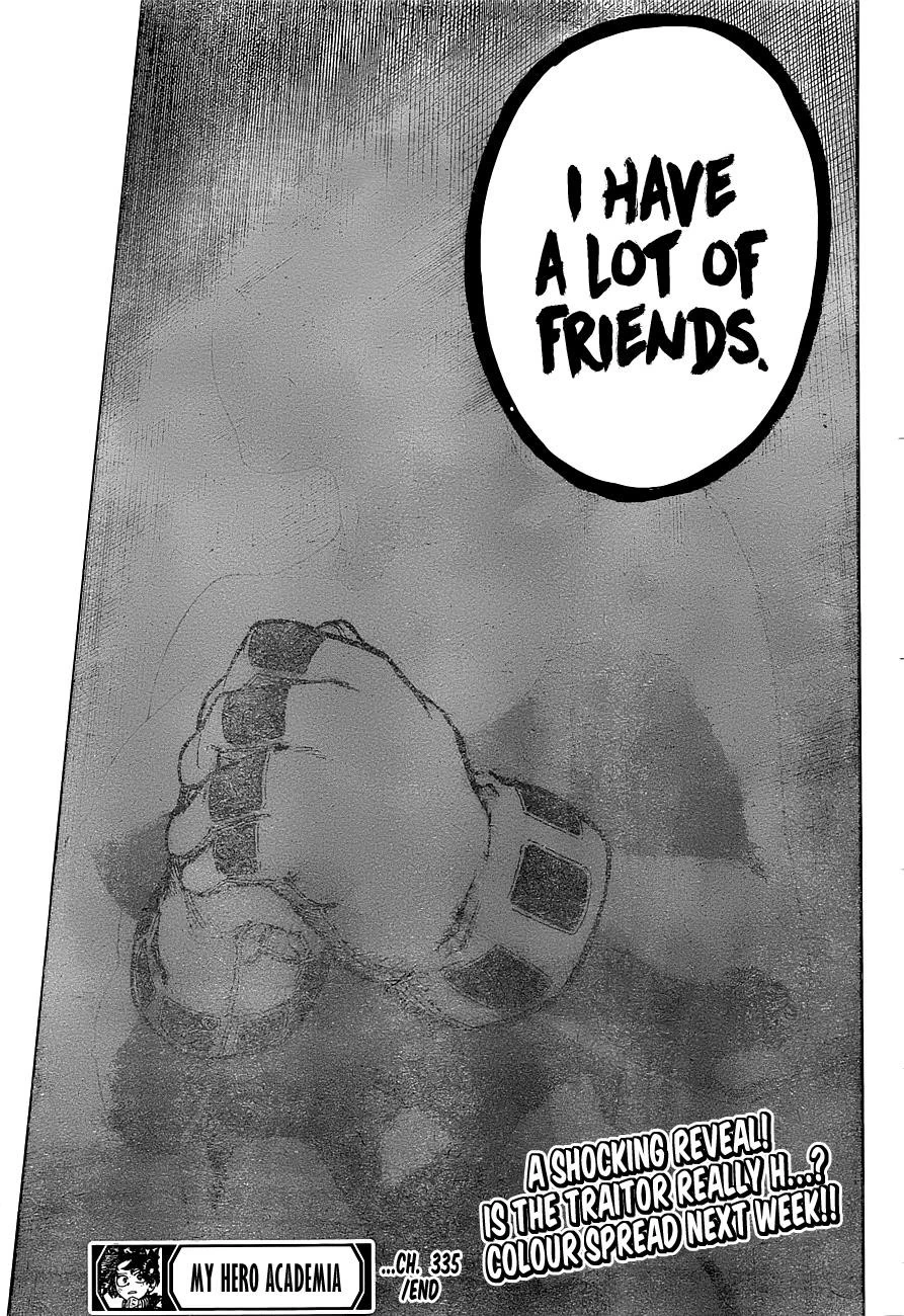 Mha Traitor Revealed Spoilers Chp 335 Im Late Fandom