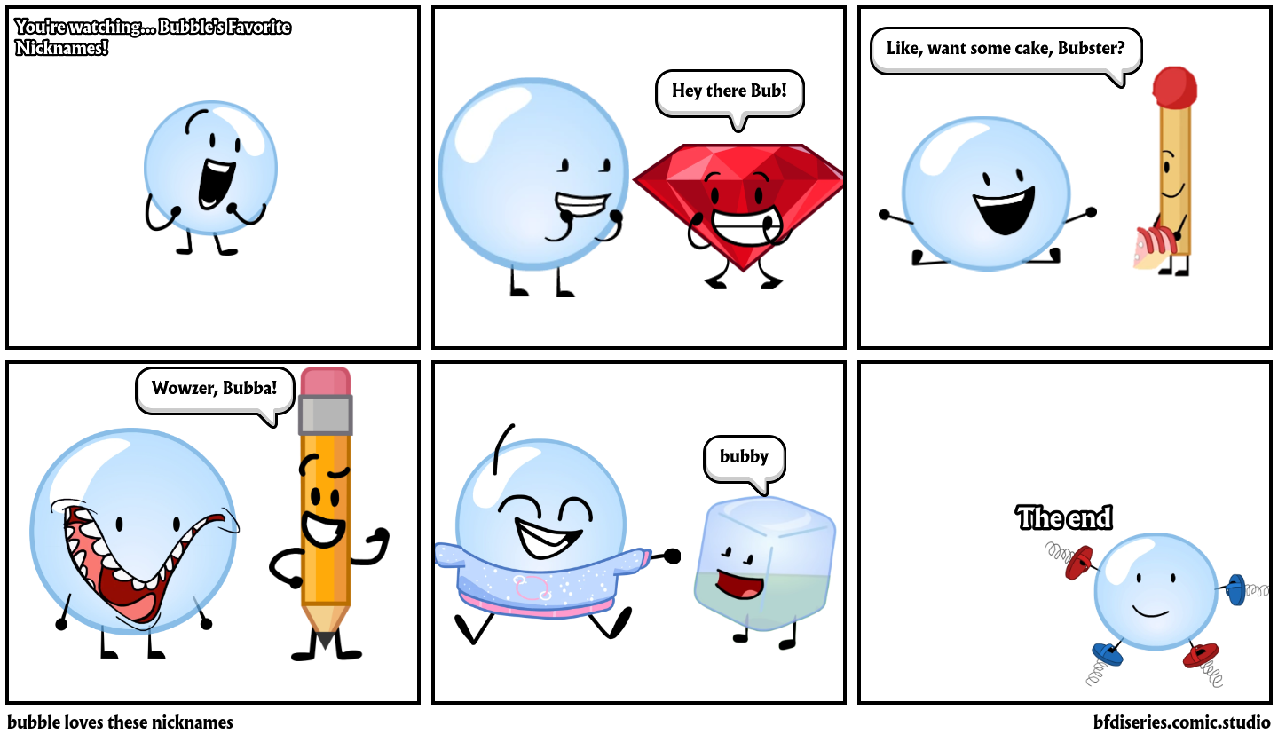 Every BFDI Character - Comic Studio