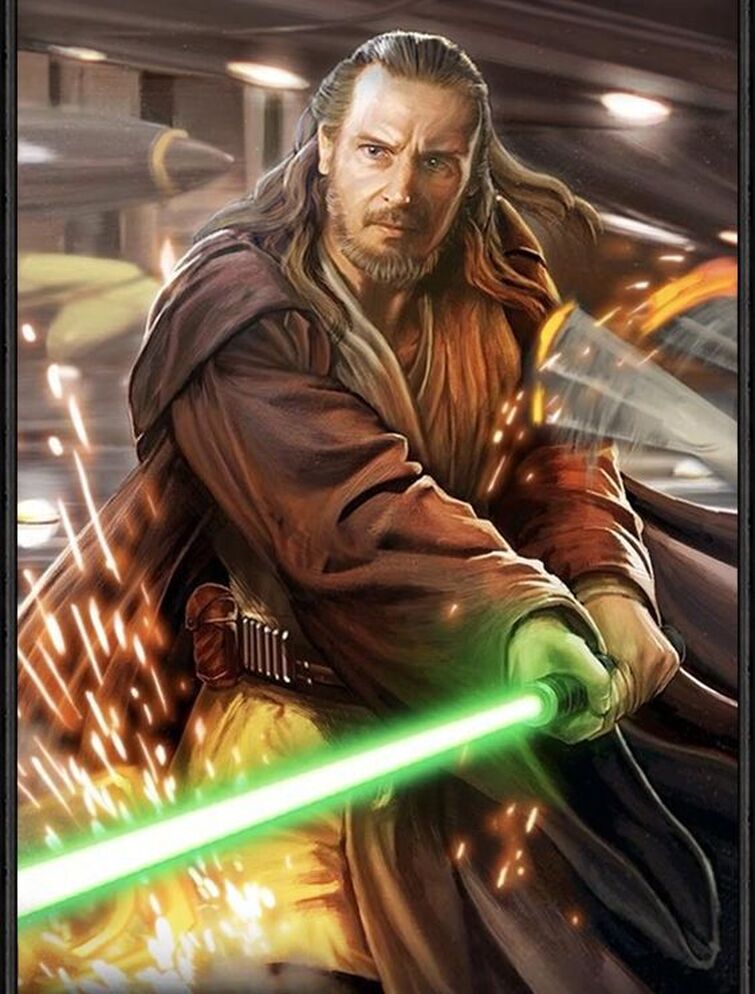 Qui-Gon Jinn Cosplay, Qui Gon impersonation cosplay costume, Qui-Gon  cosplay / Liam Neeson impersonation Cosplay costume