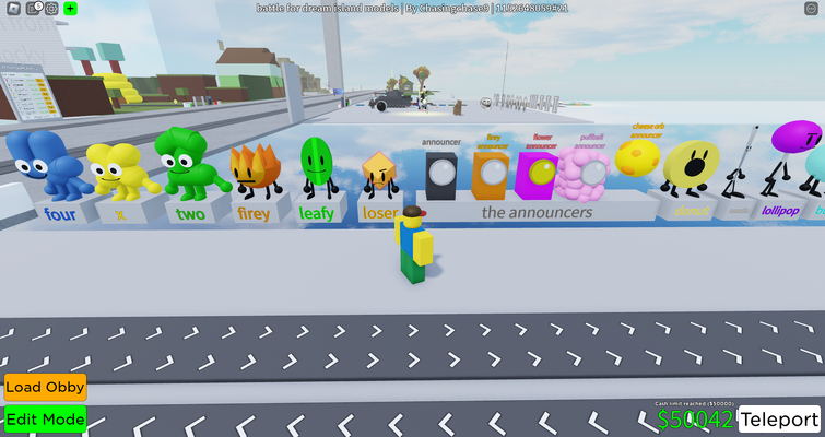 made some pretty cool 3d bfdi models in roblox | Fandom