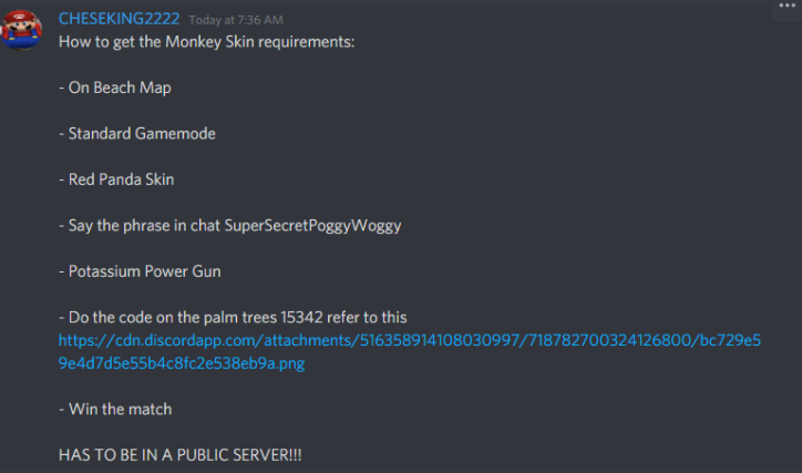 Roblox Arsenal Monkey Skin Code