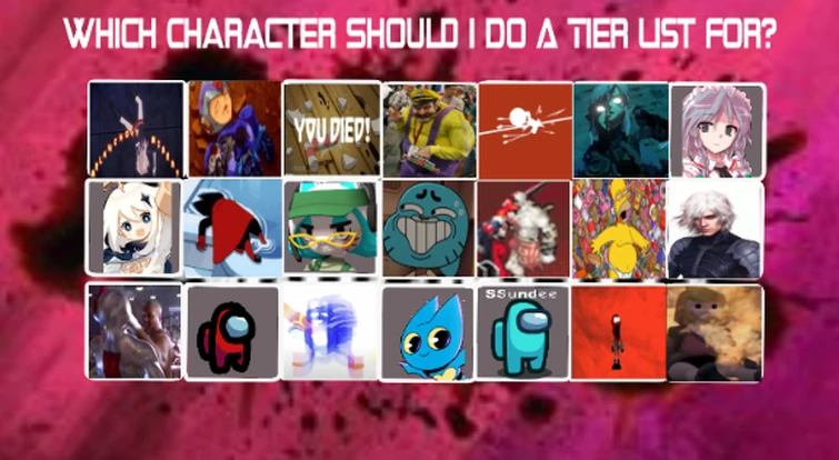 Which Character should i do a Tier List For? | Fandom