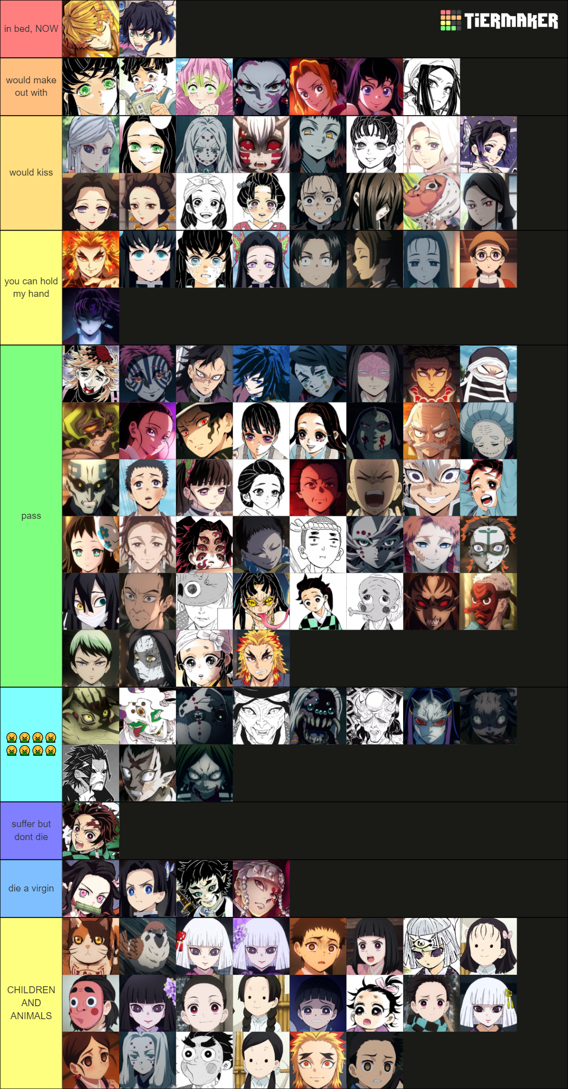 Create a Breathing Styles kimetsu-no-yaiba Tier List - TierMaker