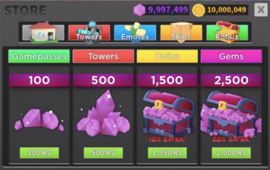 Hardcore gems buyable for bobux leak!!! Fandom