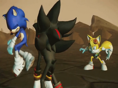 Why is Sonic kicking Shadow? 