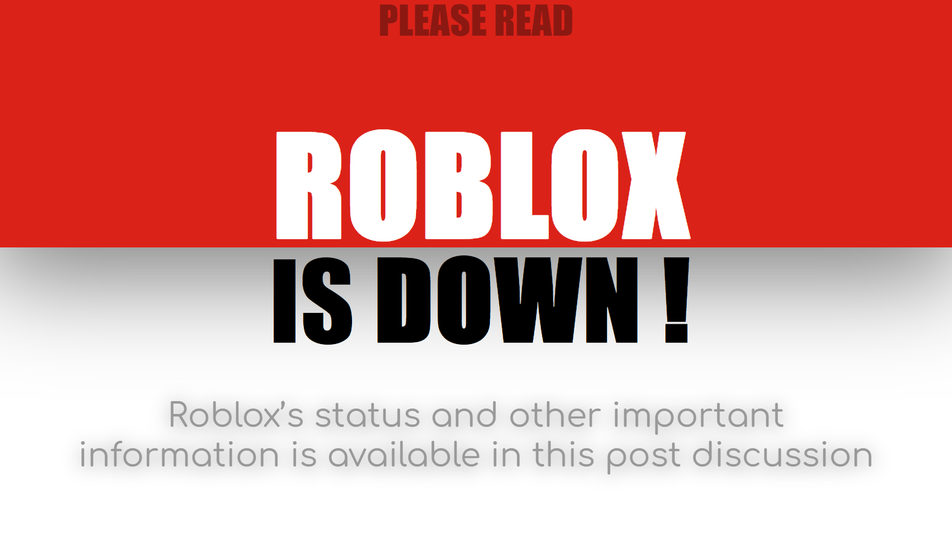 Pov: ROBLOX is down and this is how the wiki acts