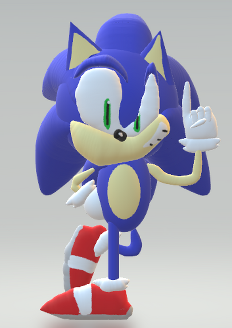 I tried to make Sonic in Paint 3D. | Fandom