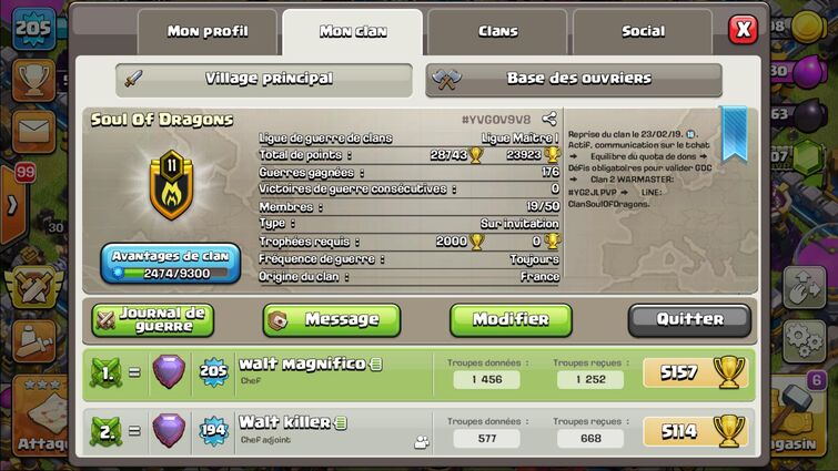 CLAN LV11 RECRUTE 