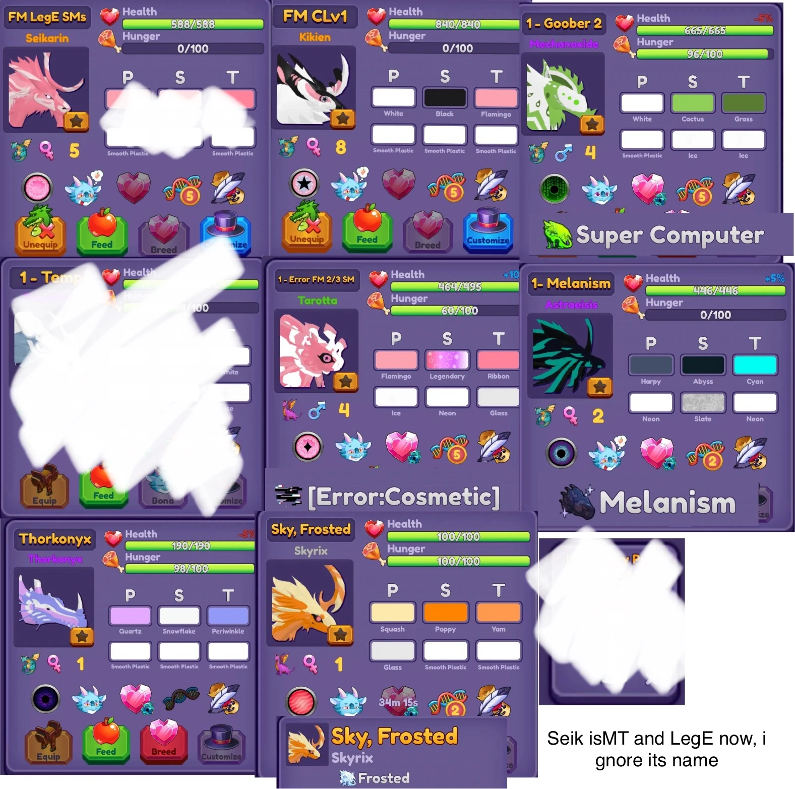 T/S Stuff + LF Error colors | Fandom