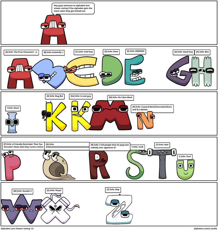 Alphabet Lore but randomized: G part 1 - Comic Studio