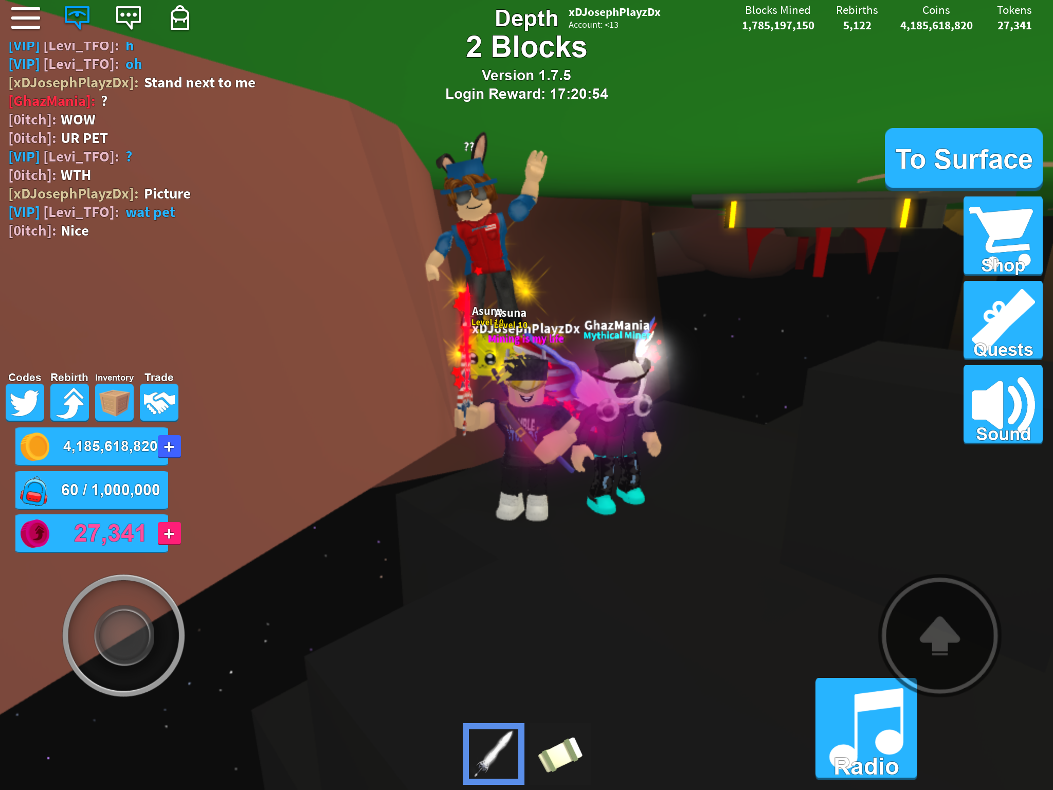 Roblox Mining Simulator Login Reward