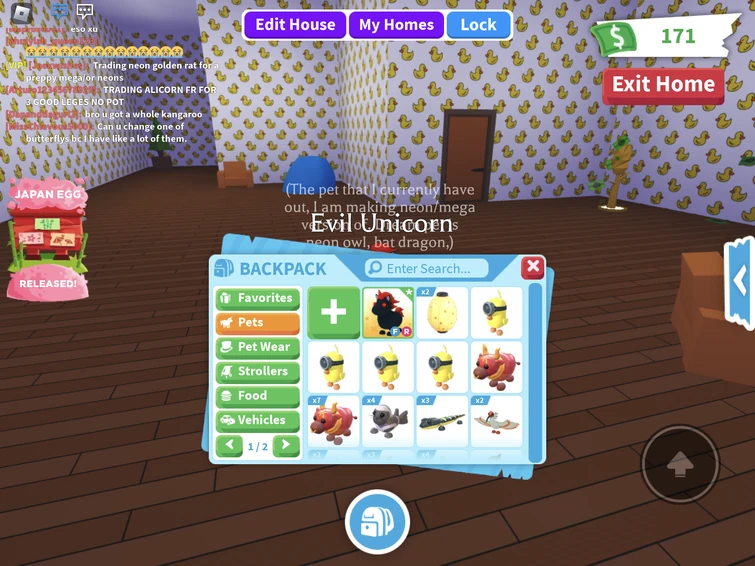 Trading fly ride evil unicorn Fandom