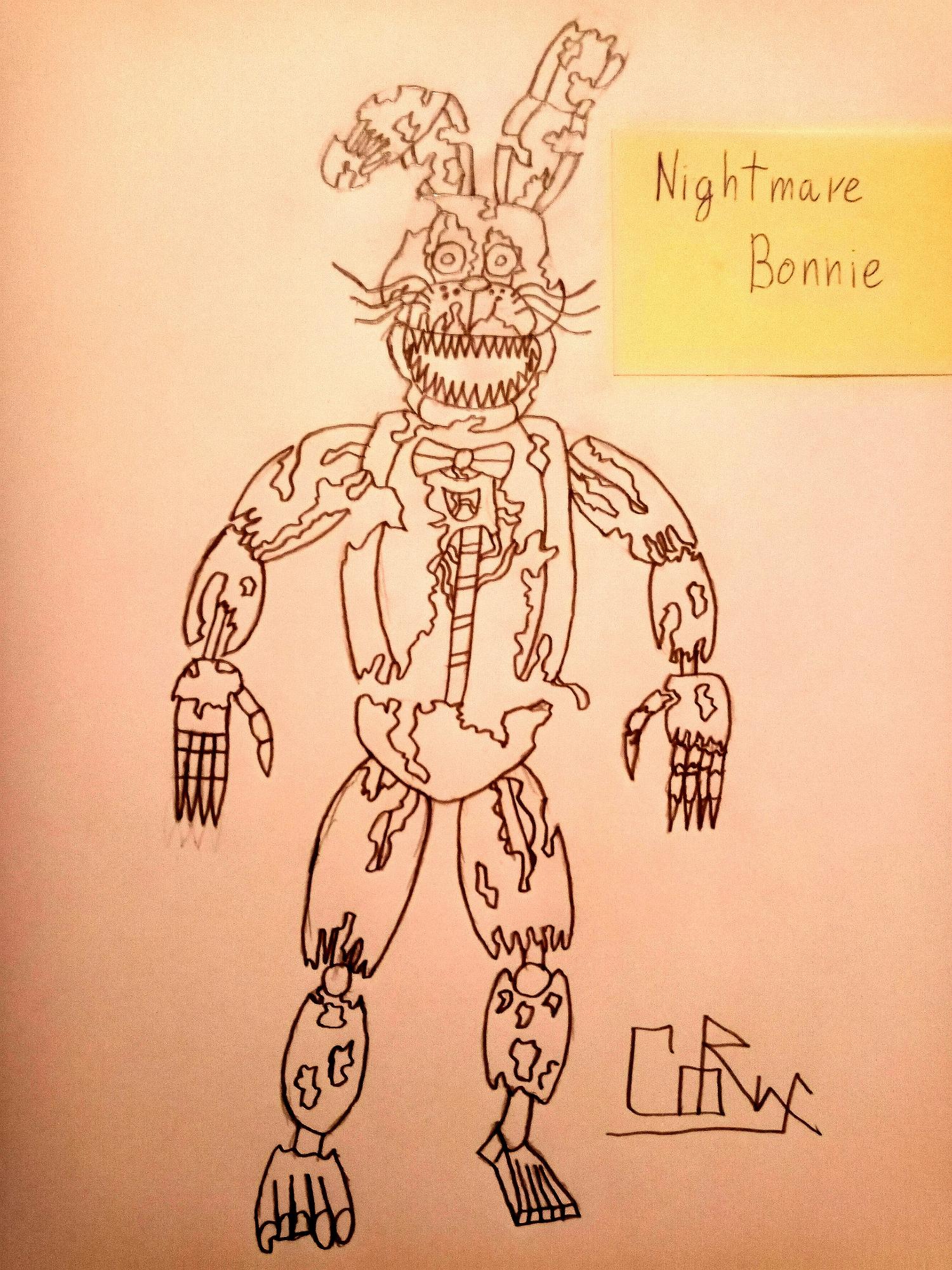 Nightmare Bonnie drawing