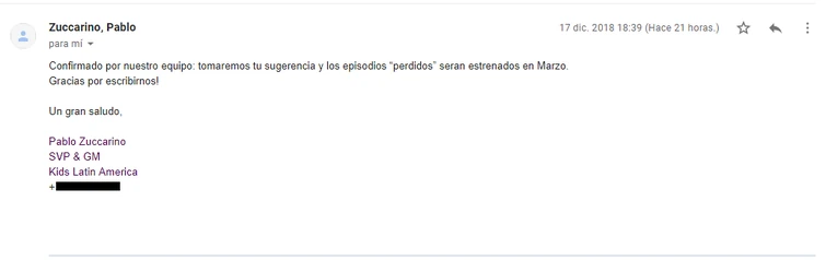 Sobre los episodios no emitidos en América Latina