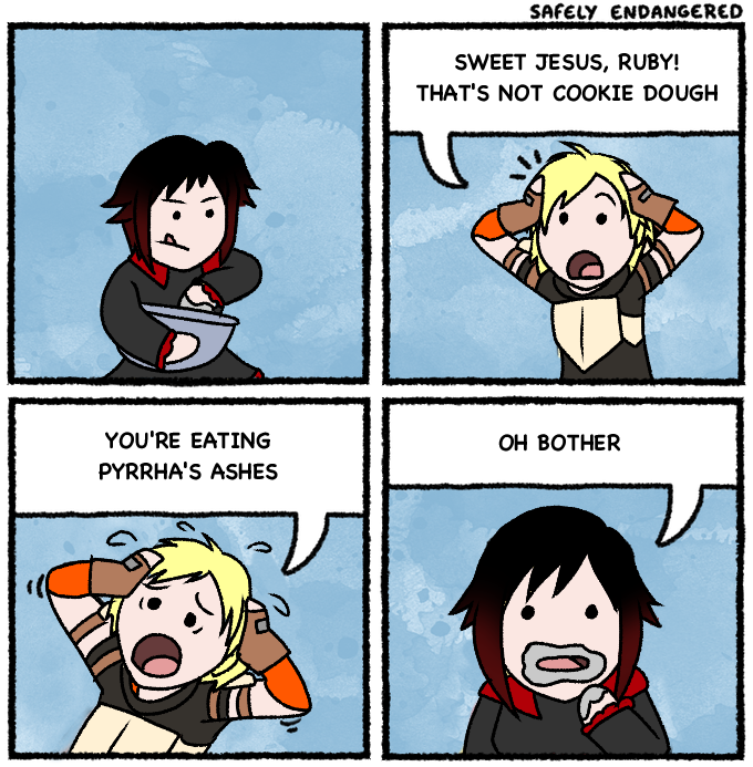 Regarding Pumpkin Pete S Basically Regarding Pyrrha Death Memes Yes I Am A Terrible Person Fandom