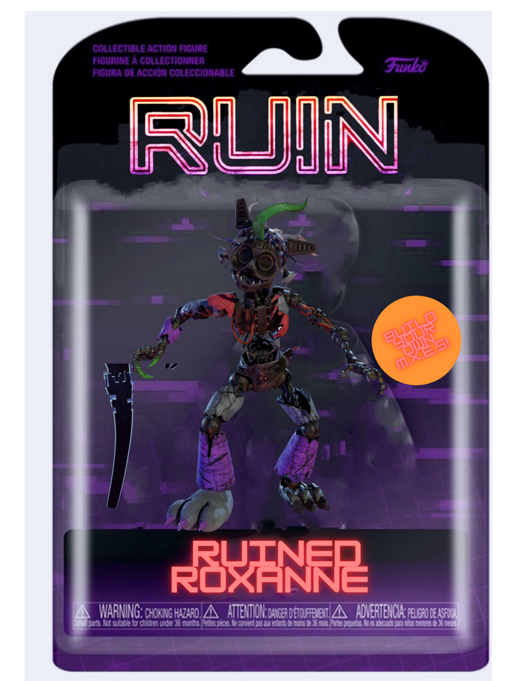 FNaF SB Ruin Funko action figures Concept art : r/fivenightsatfreddys