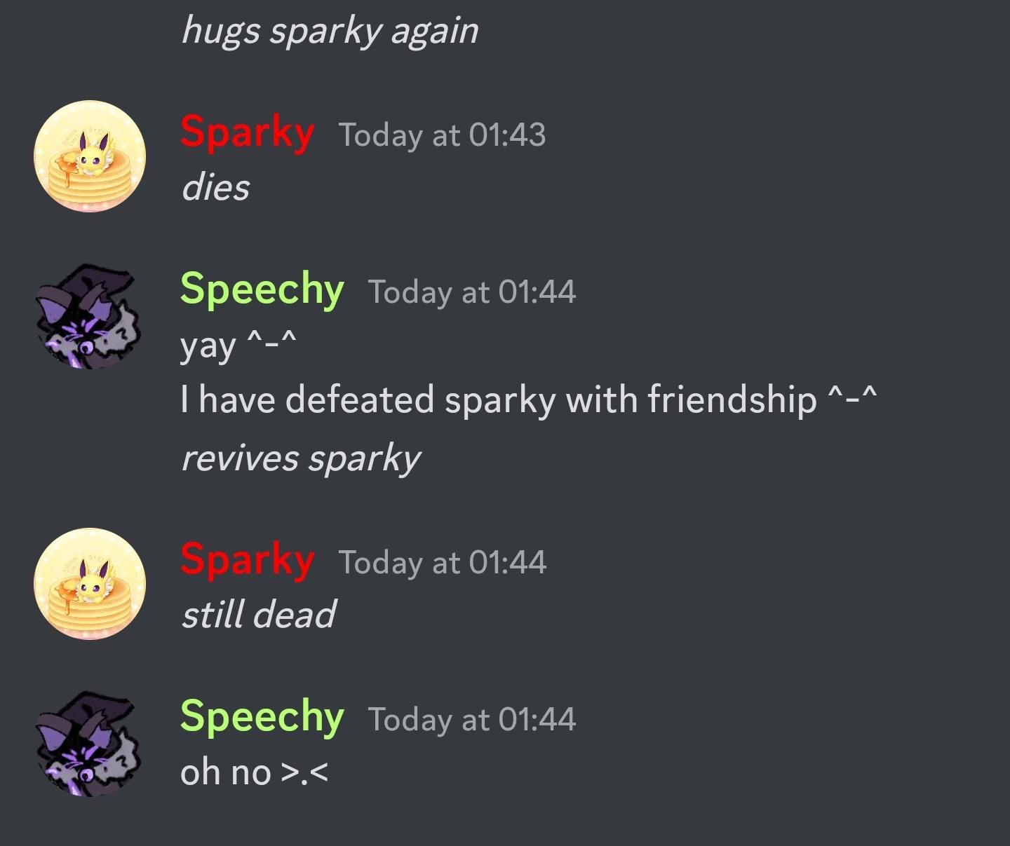how do I revive a dead sparky? . >.