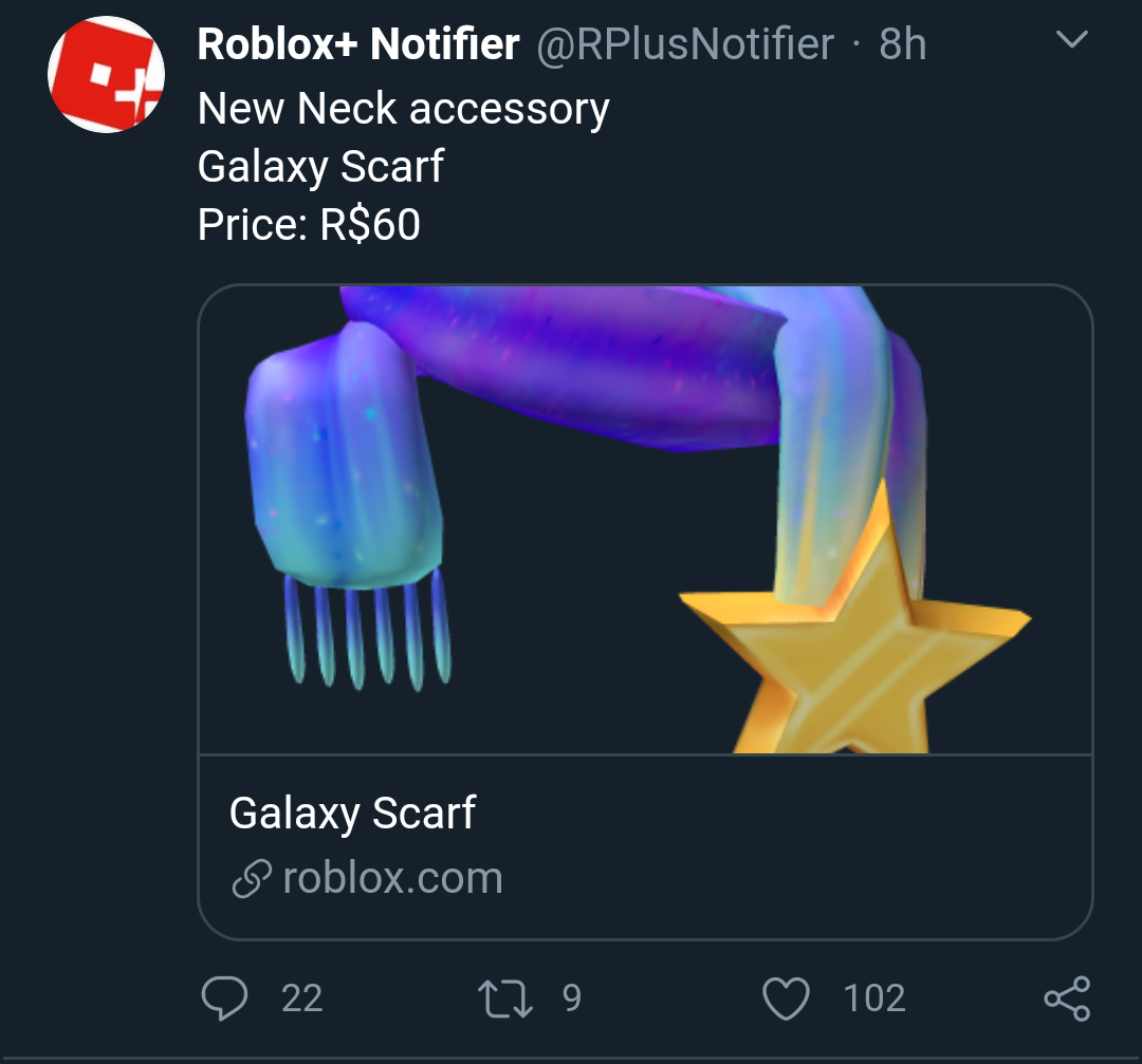 Roblox Item Notifier Twitter