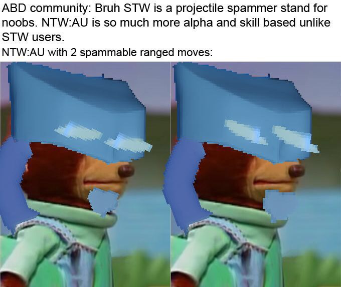 Sssuuurrreee Ntw Au Isn T A Projectile Spammer Like Stw Fandom - roblox abd wiki stw