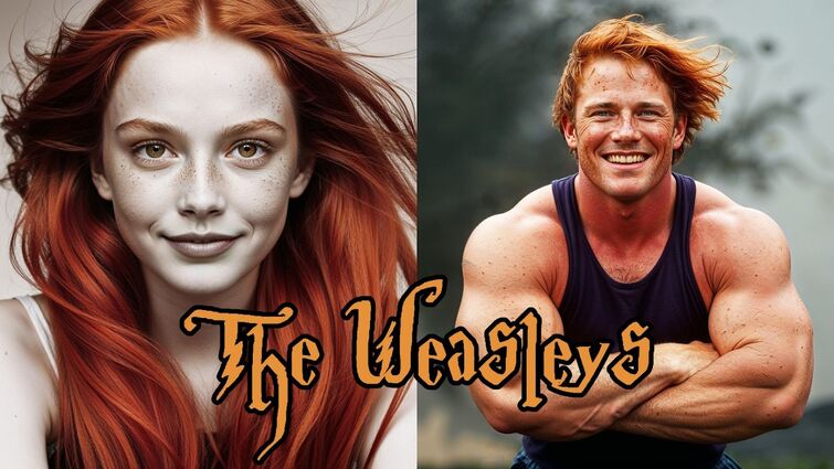 AI Remade The Weasleys EXACTLY as described in the Harry Potter books