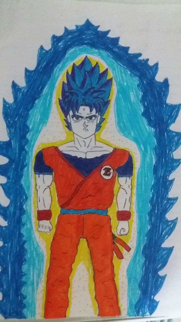 Como desenhar Goku Super Sayajin Blue/How to draw Goku Super Saiyan Blue 