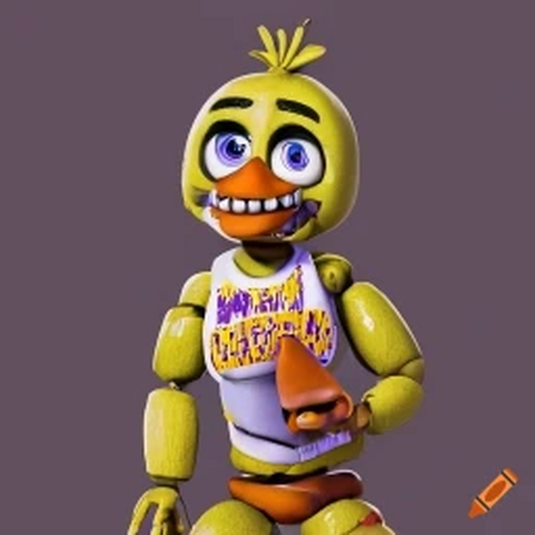 Withered Chica PNG - online puzzle