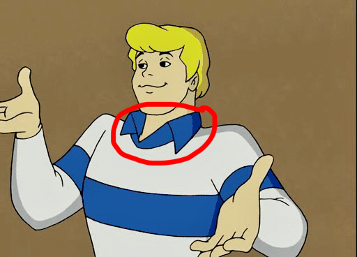 Has no one realized that Fred doesn’t have an ascot in What’s New Scooby Do...