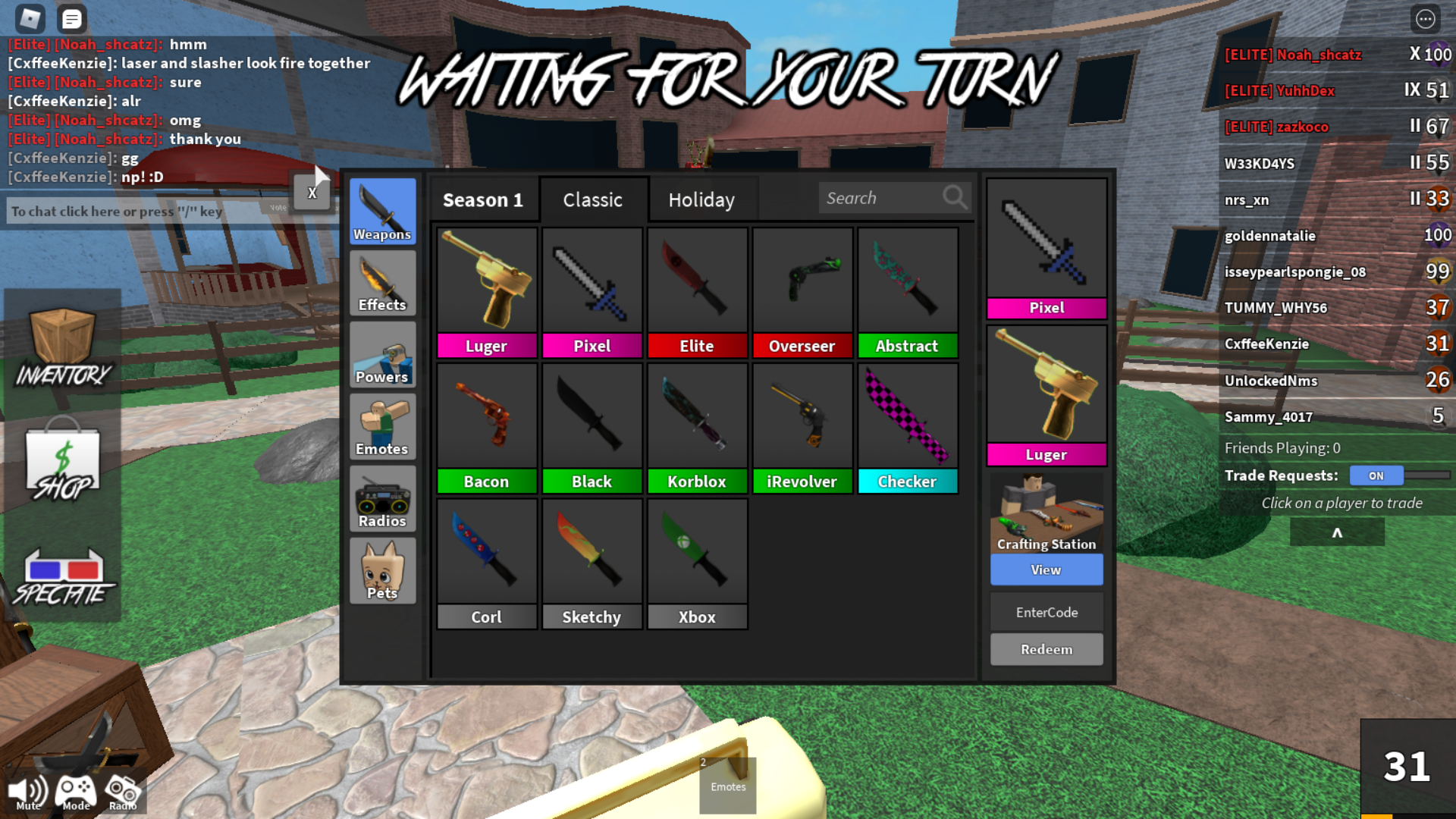 another epic trade in 4 days of playing mm2 (Also W/l?)