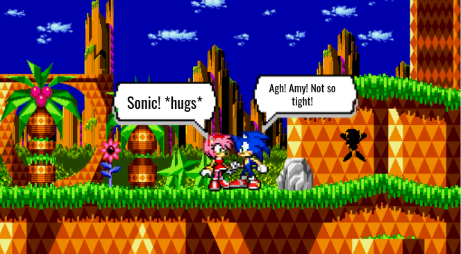 The Colorblindness of Amy Rose sprite comic