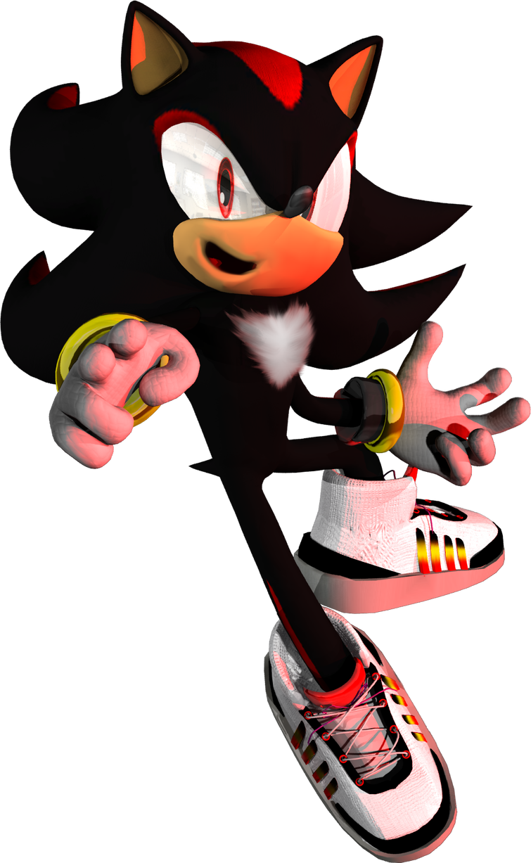 Last Post Of The Day) Shadow With His New Style Shoes by sonicyemen