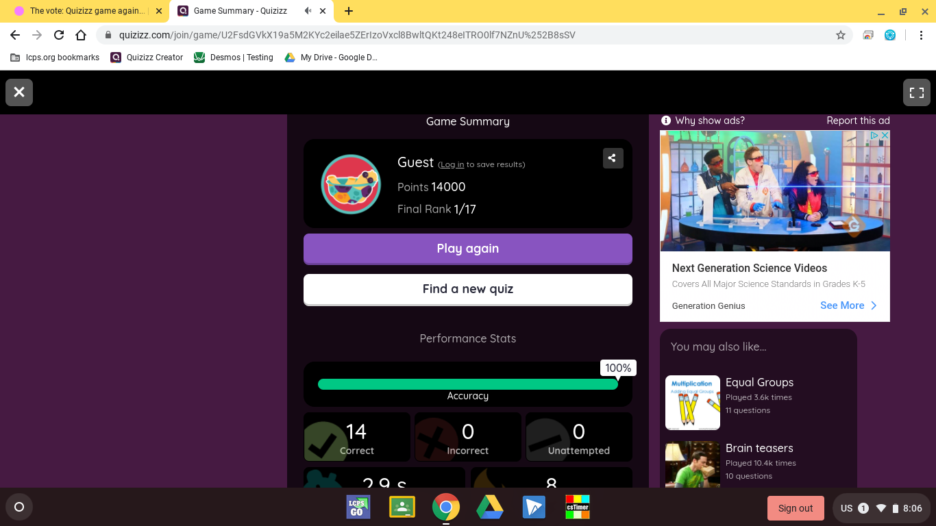 The Vote Quizizz Game Again Fandom - roblox quizizz code