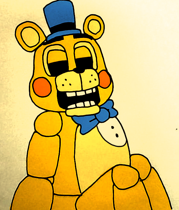 Golden Freddy FNAF1 ← a fan-art Speedpaint drawing by  AdventureFoxyandToyFoxy8 - Queeky - draw & paint