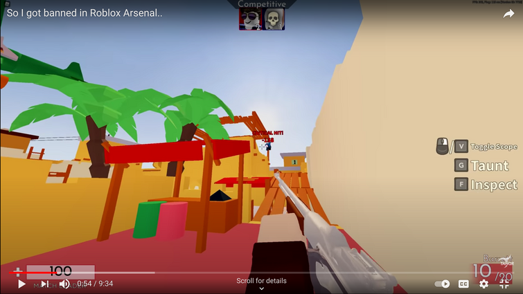 Pretending To Hack In Roblox Arsenal 